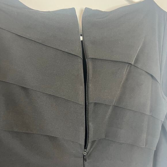 White House Black Market Instantly Slimming Sheath Black Dress Size 8 - Picture 6 of 13